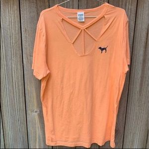 PINK ORANGE TEE / Size large